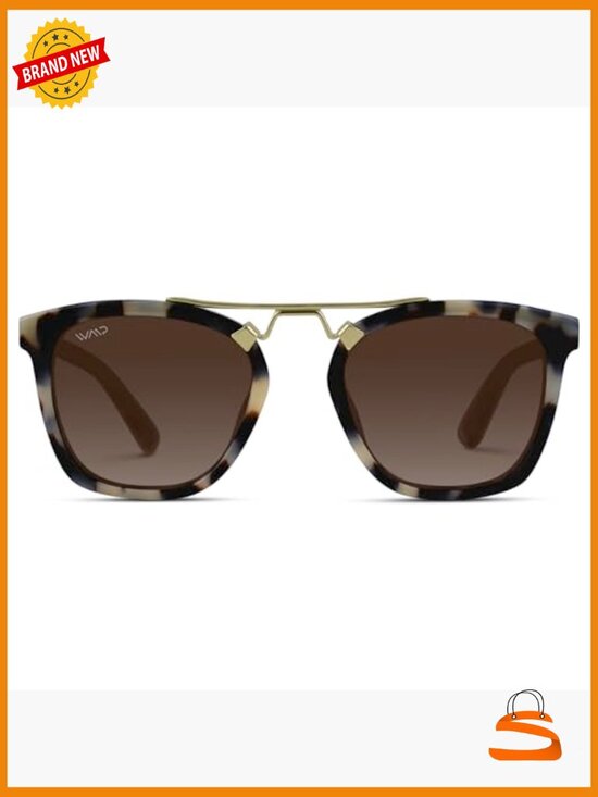Oversized Square Polarized Sunglasses for Women - Vintage Style with Metal main image 6
